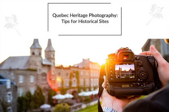 Photography Tips for Capturing Quebec’s Historical Sites